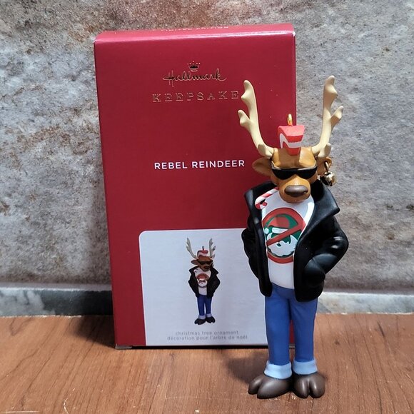 Hallmark Christmas Ornament  Rebel Reindeer 2021 - Picture 1 of 12